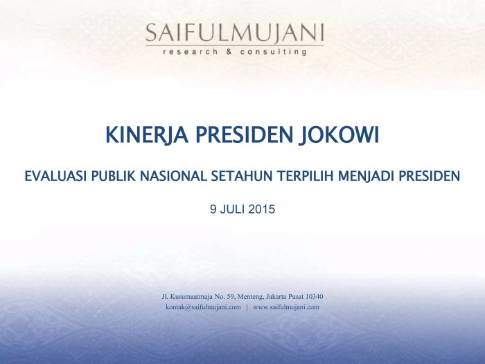 Evaluasi Kinerja Kabinet Menjadi Perbincangan Publik